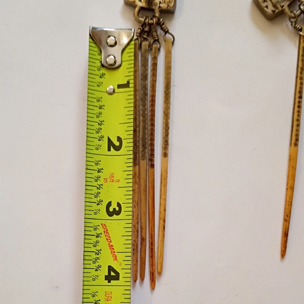 Melanie Deluca Hmong Bone Earrings - Picture 14 of 16